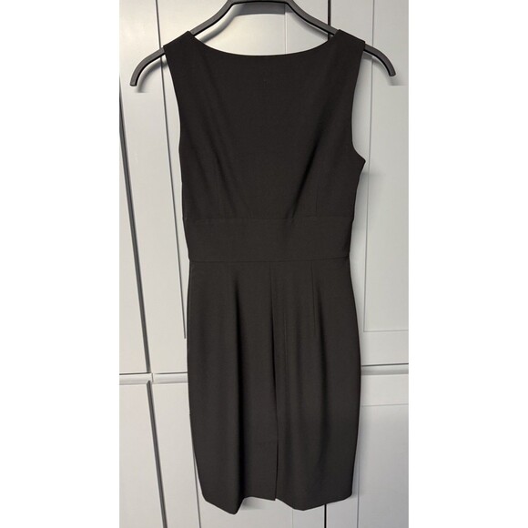 Moschino Black Couture Bow Front Dress Size 6 Side Zip Sleeveless Formal Party - Picture 3 of 14